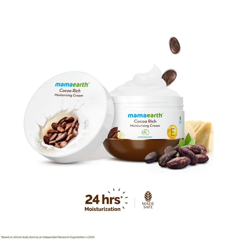 Mamaearth Cocoa Rich Moisturizer with Cocoa Butter & Vitamin E for Deep Nourishment, 200g - Buy from Indicrest