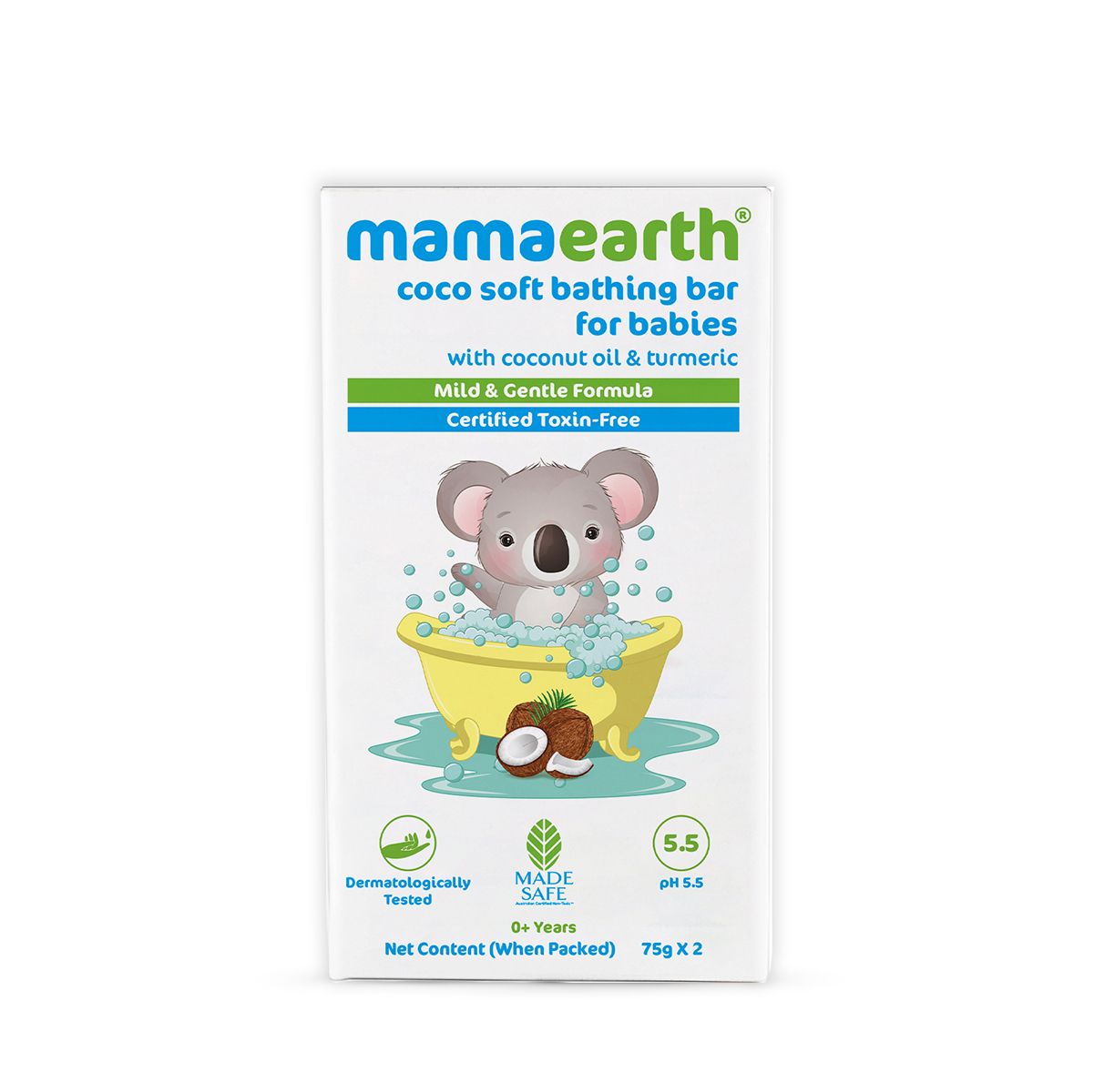 Mamaearth Coco Soft Bathing Bar for Babies with Coconut Oil & Turmeric for Babies, Pack of 2 X 75g - Image 7 - Buy from Indicrest