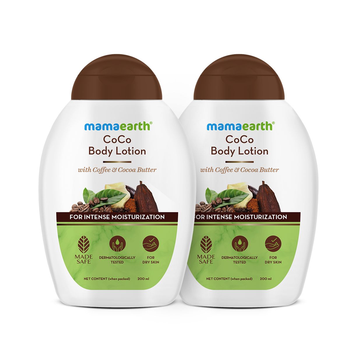 Mamaearth CoCo Body Lotion With Coffee and Cocoa for Intense Moisturization, Pack of 2 X, 200ml - Image 2 - Buy from Indicrest
