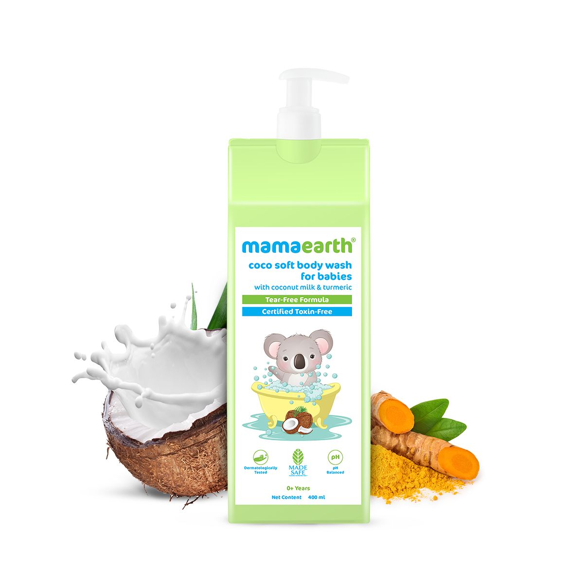 Mamaearth Coco Soft Body Wash For Babies With Coconut Milk & Turmeric, 400ml - Buy from Indicrest