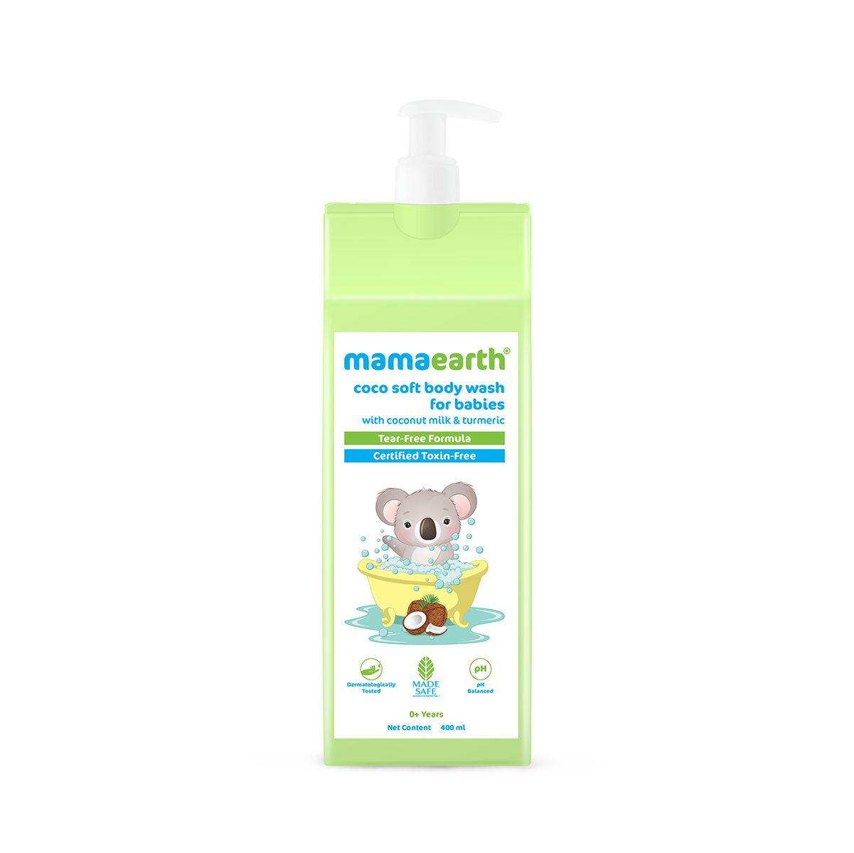 Mamaearth Coco Soft Body Wash For Babies With Coconut Milk & Turmeric, 400ml - Image 7 - Buy from Indicrest