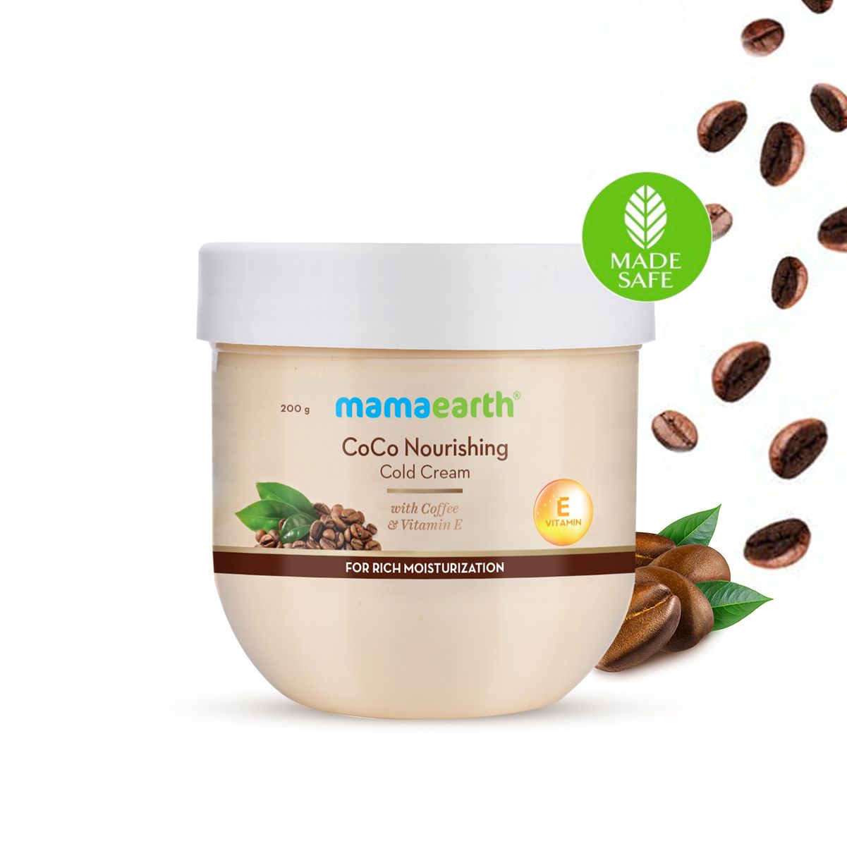 Mamaearth CoCo Nourishing Cold Cream With Coffee and Vitamin E For Rich Moisturization, 200g - Buy from Indicrest
