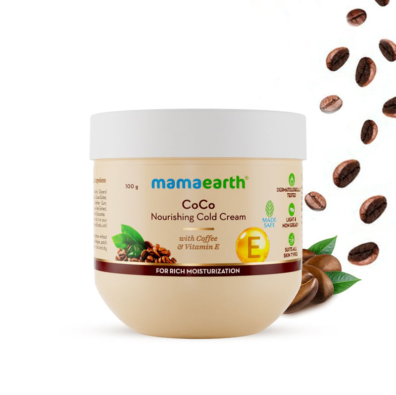 Mamaearth CoCo Nourishing Cold Cream With Coffee and Vitamin E For Rich Moisturization, 100g - Buy from Indicrest