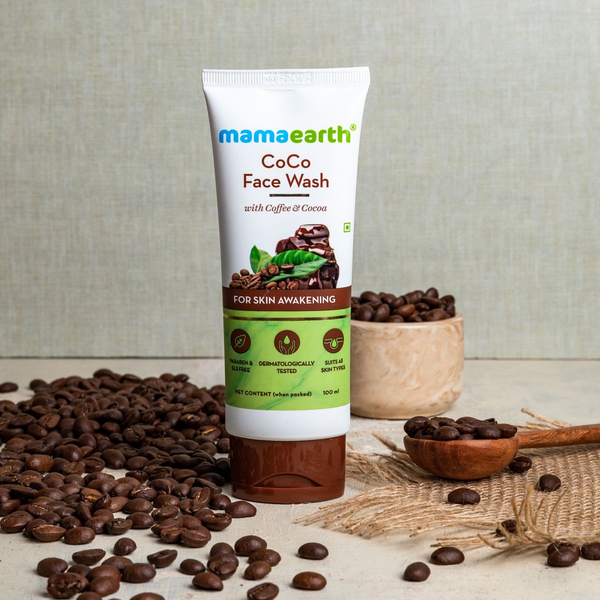 Mamaearth CoCo Face Wash with Coffee and Cocoa for Skin Awakening, 100ml - Image 2 - Buy from Indicrest