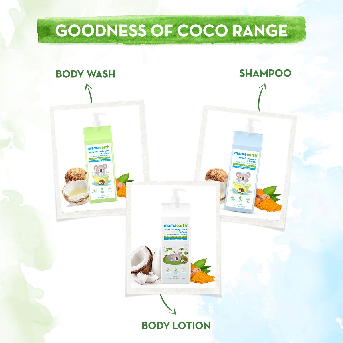 Mamaearth Coco Soft Body Lotion with Coconut Milk & Turmeric for 24-Hour Moisturization, 400ml - Image 5 - Buy from Indicrest