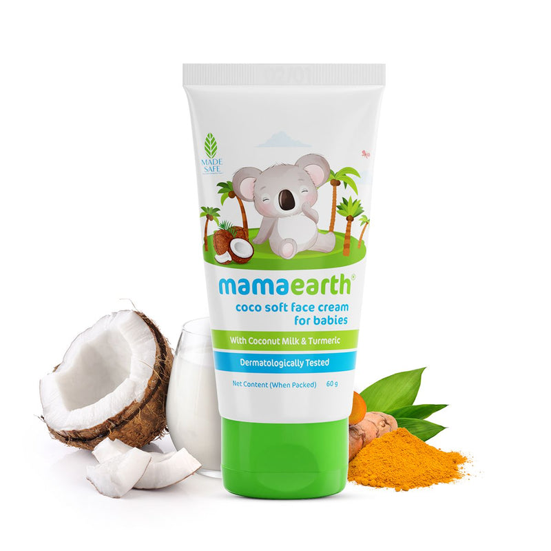 Mamaearth Coco Soft Face Cream With Coconut Milk & Turmeric For Babies, 60g - Buy from Indicrest