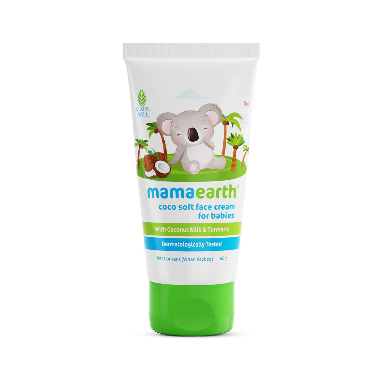 Mamaearth Coco Soft Face Cream With Coconut Milk & Turmeric For Babies, 60g - Image 7 - Buy from Indicrest