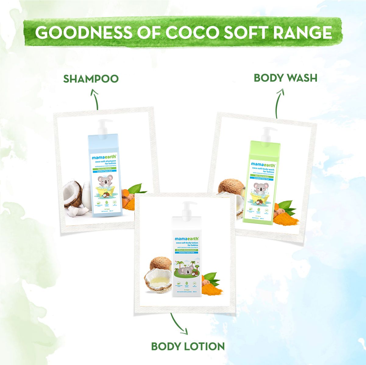 Mamaearth Coco Soft Shampoo with Coconut Milk & Turmeric for Gentle Cleansing, 400ml - Image 5 - Buy from Indicrest