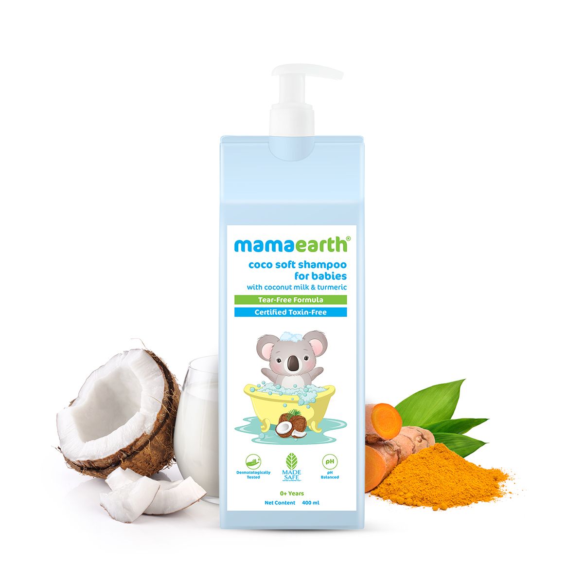 Mamaearth Coco Soft Shampoo with Coconut Milk & Turmeric for Gentle Cleansing, 400ml - Buy from Indicrest