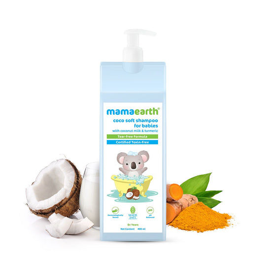 Mamaearth Coco Soft Shampoo with Coconut Milk & Turmeric for Gentle Cleansing, 400ml - Buy from Indicrest