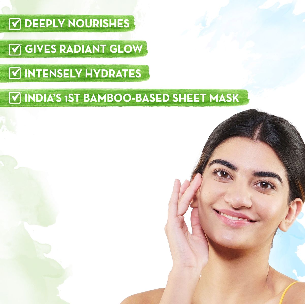 Mamaearth CoCo Bamboo Sheet Mask with Coffee and Cocoa for Skin Awakening, 25g - Image 2 - Buy from Indicrest