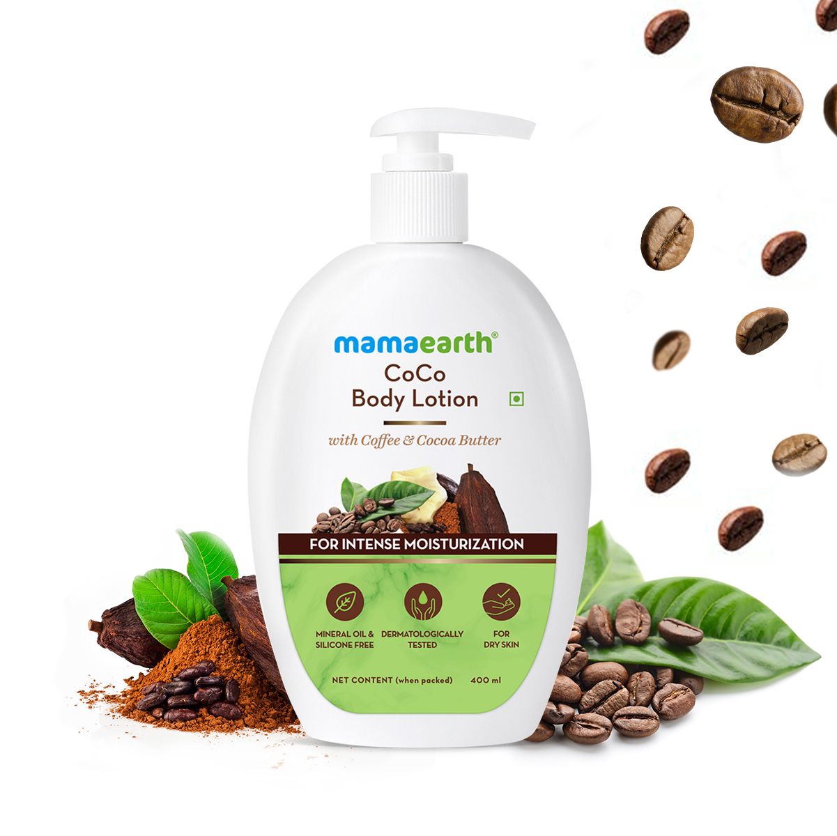 Mamaearth CoCo Body Lotion With Coffee and Cocoa for Intense Moisturization, 400ml - Buy from Indicrest