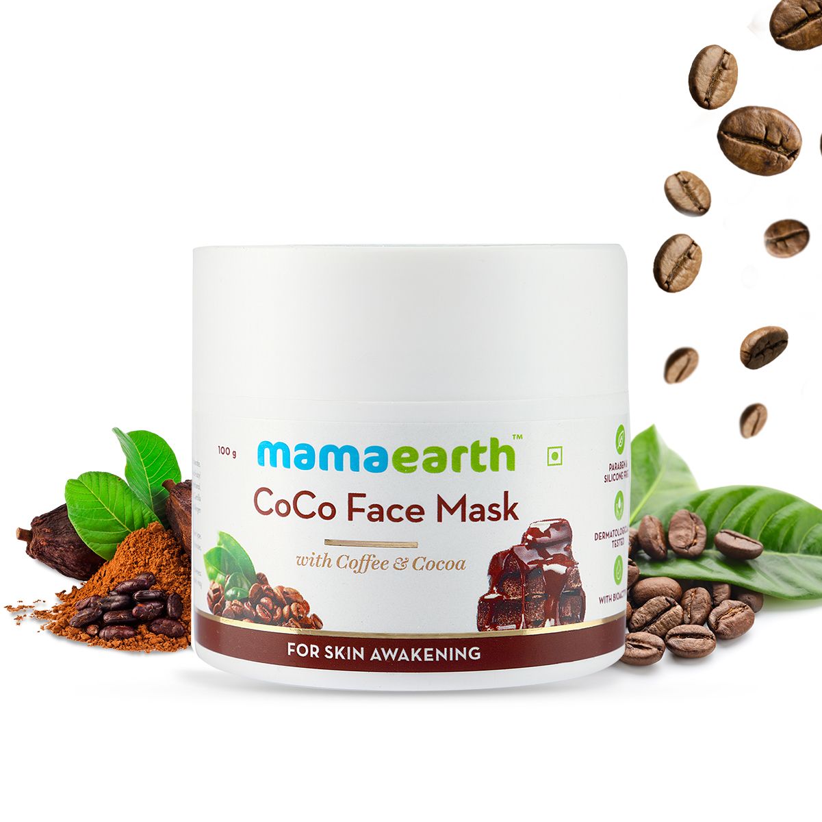 Mamaearth CoCo Face Mask with Coffee and Cocoa for Skin Awakening, 100g - Buy from Indicrest