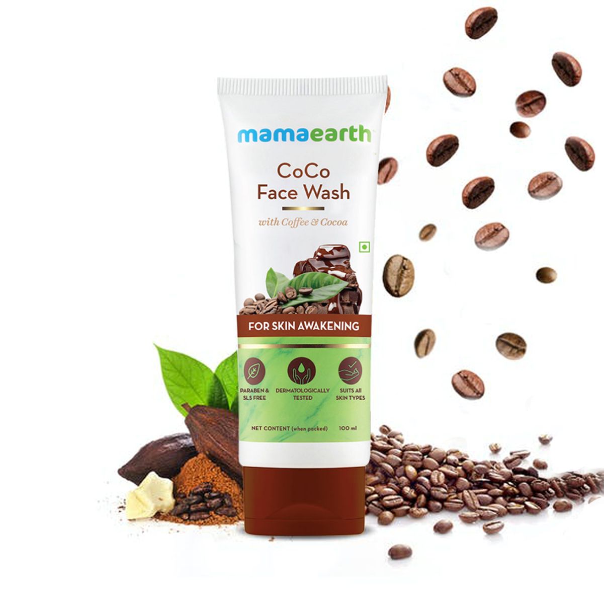 Mamaearth CoCo Face Wash with Coffee and Cocoa for Skin Awakening, 100ml - Buy from Indicrest