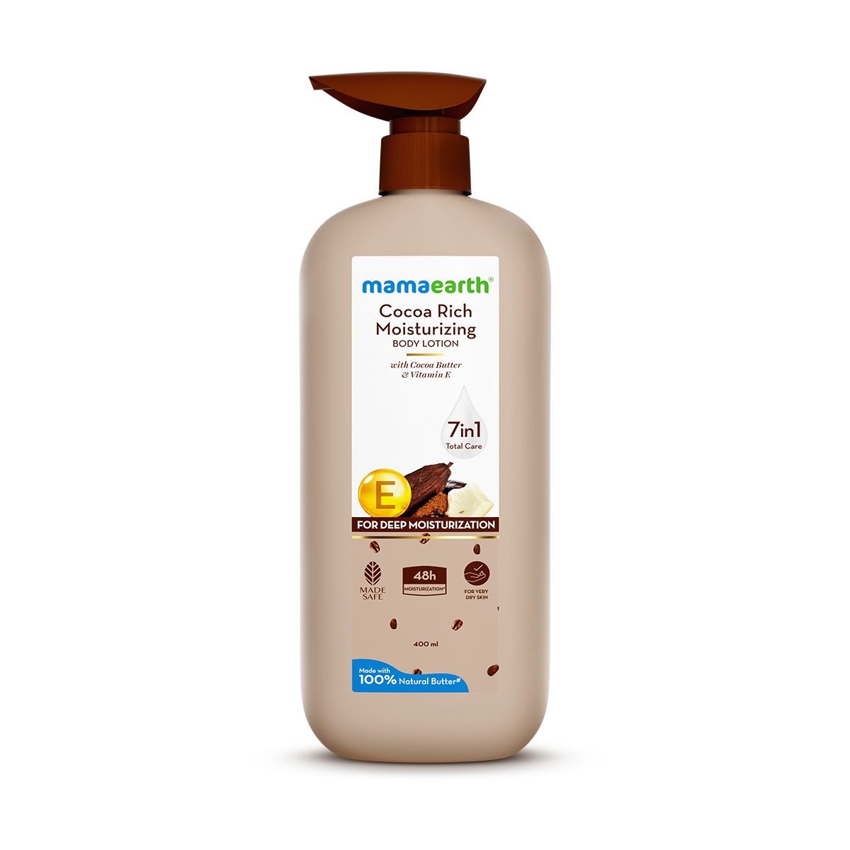 Mamaearth Cocoa Rich Moisturizing Body Lotion with Cocoa Butter & Vitamin E for Intense Moisturization, 400ml - Image 7 - Buy from Indicrest