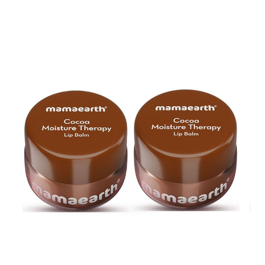 Mamaearth Cocoa Moisture Therapy Lip Balm with Cocoa Butter & Coffee for Dry & Chapped Lips 15g (Pack of 2) - Buy from Indicrest