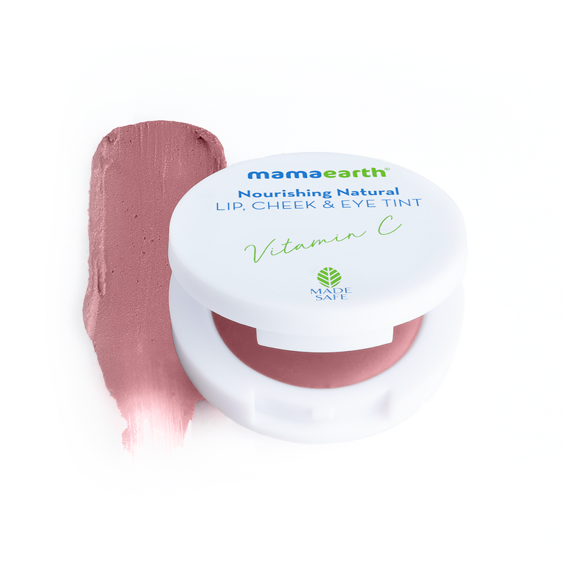 Mamaearth Nourishing Natural Lip Cheek & Eye Tint with Vitamin C & Cocoa, Coco Nude, 4g - Buy from Indicrest