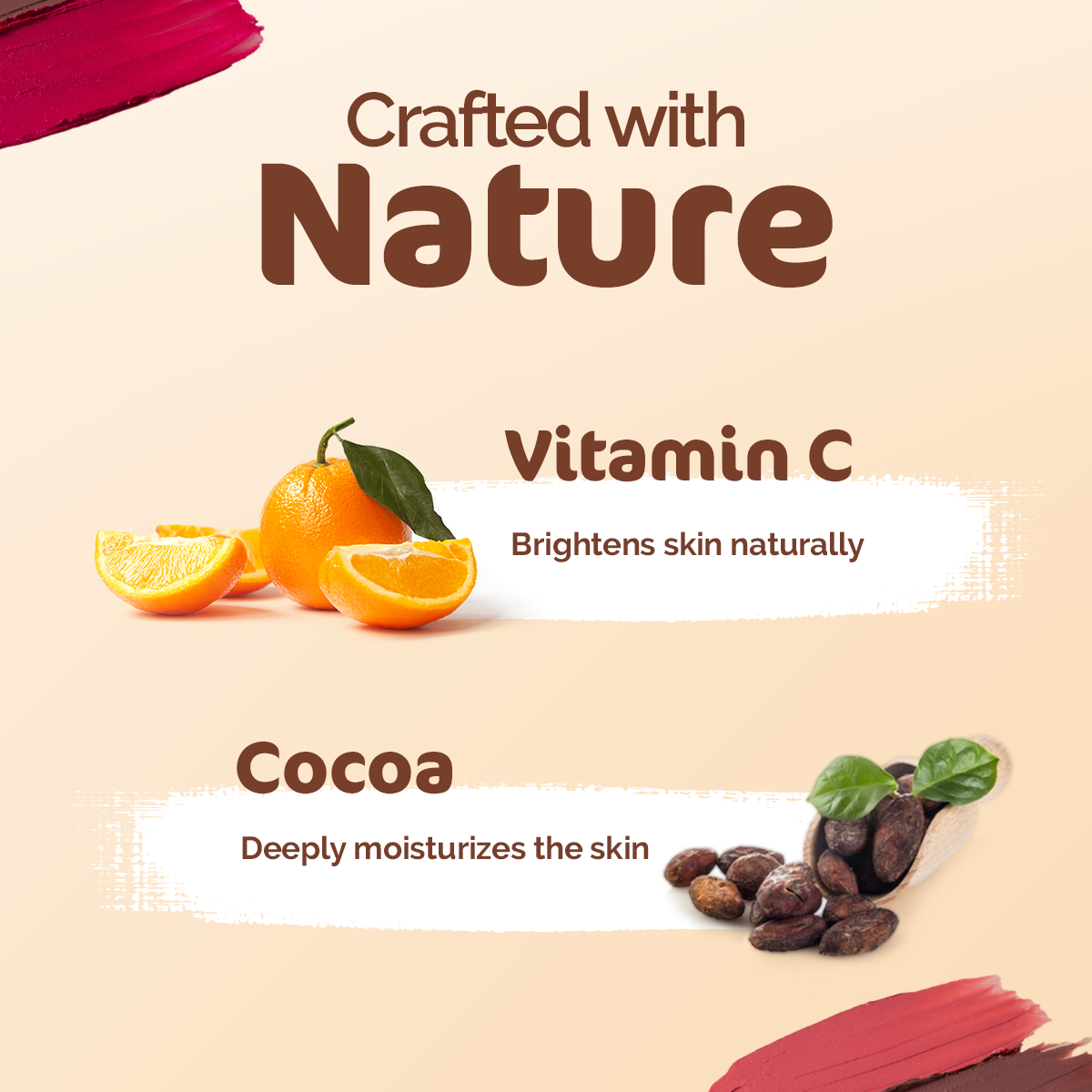Mamaearth Nourishing Natural Lip Cheek & Eye Tint with Vitamin C & Cocoa, Coco Nude, 4g - Image 4 - Buy from Indicrest