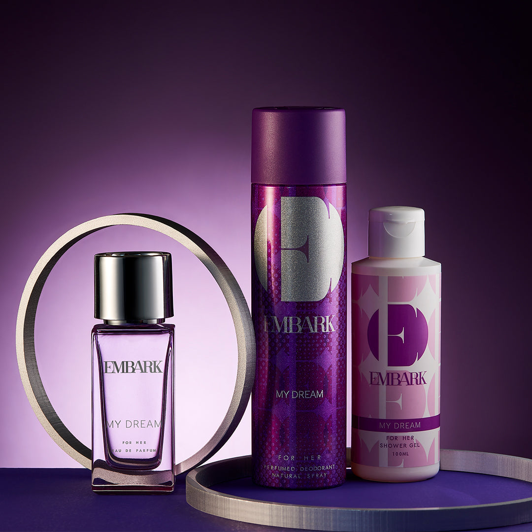 Embark Perfumes 3-Piece Giftset - My Dream For Her GIFT SET FOR WOMEN, Combo