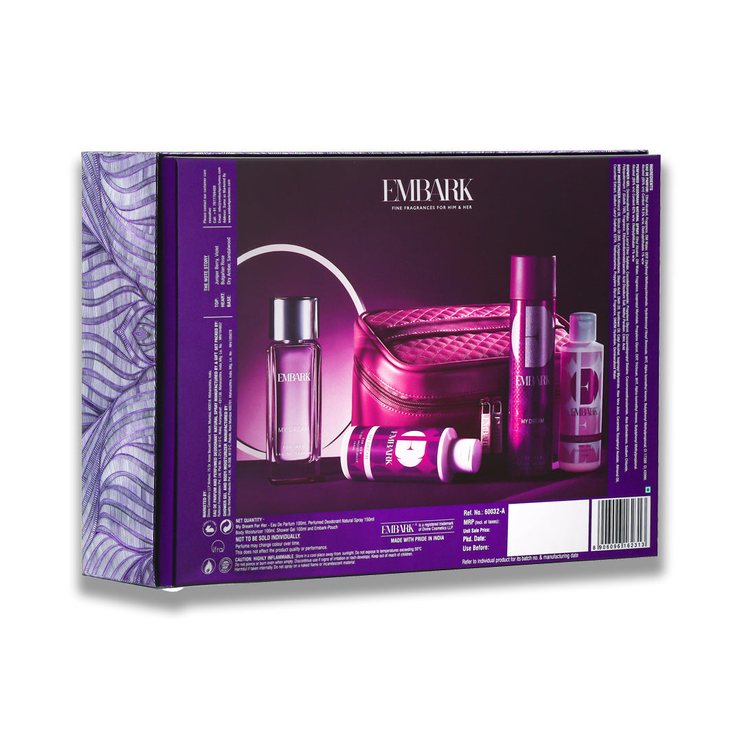 Embark Perfumes 5-Piece Giftset - My Dream For Her GIFT SET FOR WOMEN, Combo