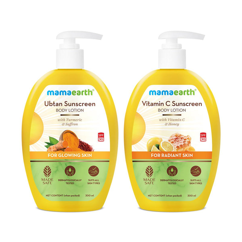 Mamaearth Sunscreen Body Lotion Combo, 2 X 300ml - Buy from Indicrest