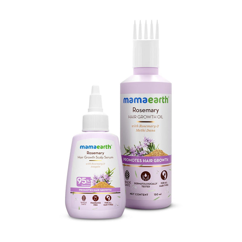 Mamaearth Rosemary Hair Growth & Nourishment Combo, 150ml + 50ml - Buy from Indicrest