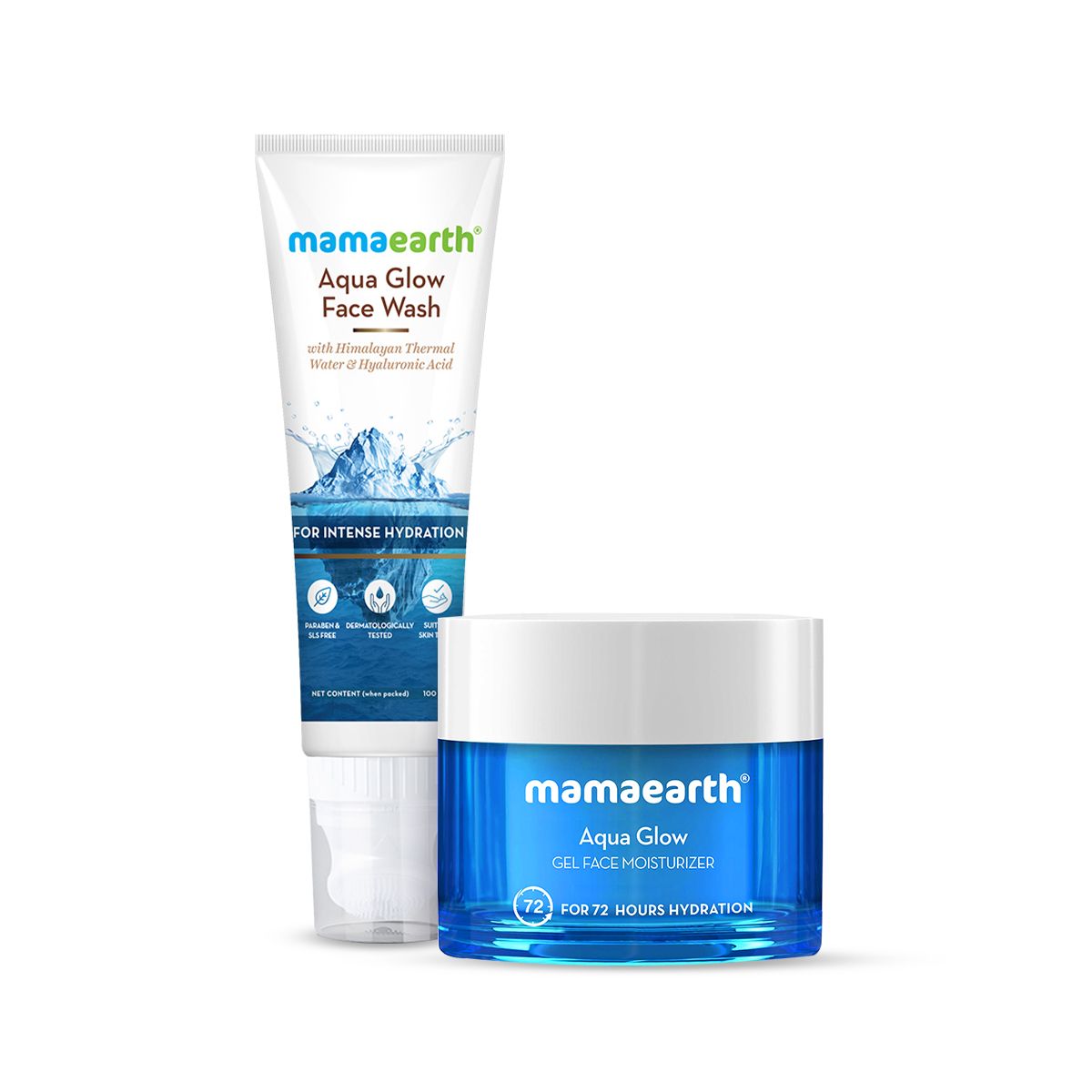 Mamaearth Aqua Glow Skin Refreshing Combo for Hydrated & Fresh Skin, 100ml + 100ml - Buy from Indicrest
