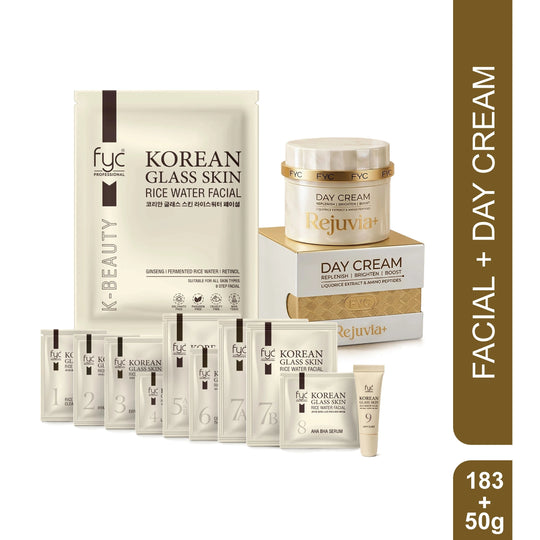 fyc-professional-korean-glass-skin-facial-kit-day-cream-glow-hydration-combo - Buy from Indicrest
