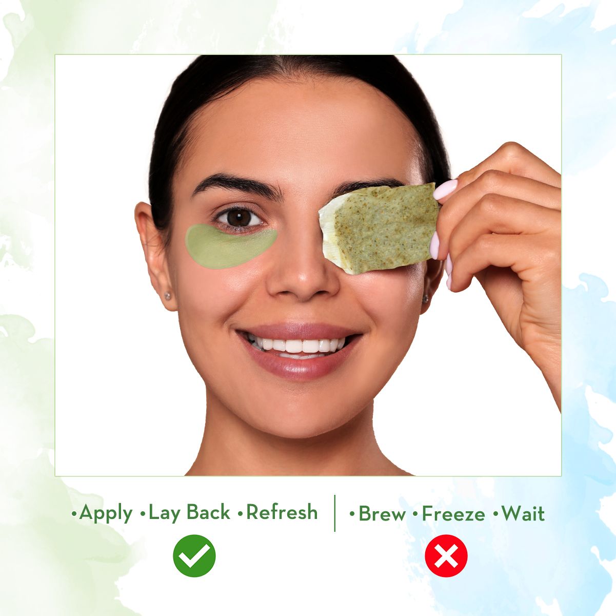 Mamaearth Green Tea Under Eye Patches with Green Tea & Collagen for Puffy Eyes, 30 Pairs (60 Pieces) - Image 6 - Buy from Indicrest