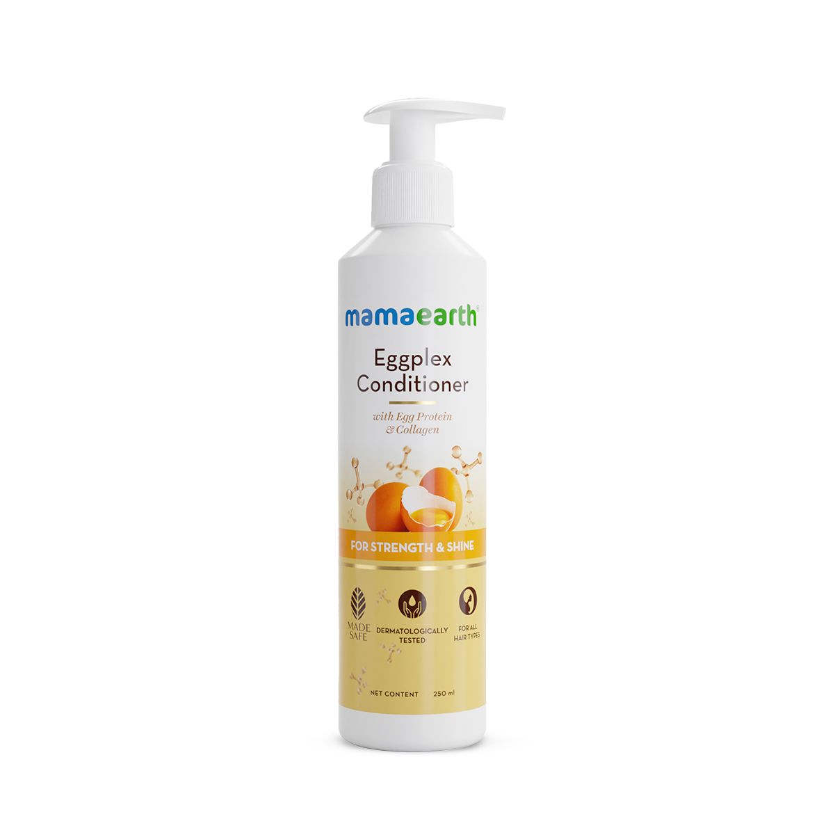 Mamaearth Eggplex Conditioner with Egg Protein & Collagen for Strength & Shine, 250ml - Image 7 - Buy from Indicrest
