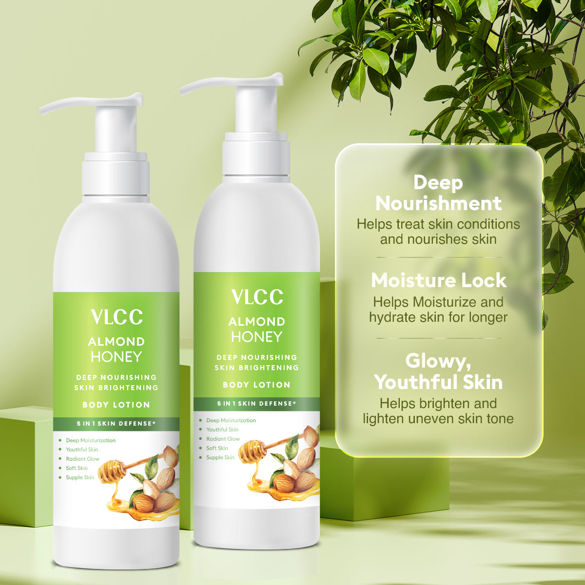 VLCC Almond Honey Deep Nourishing and Skin Brightening Body Lotion - 700 ml - Buy One Get One - Image 4 - Buy from Indicrest