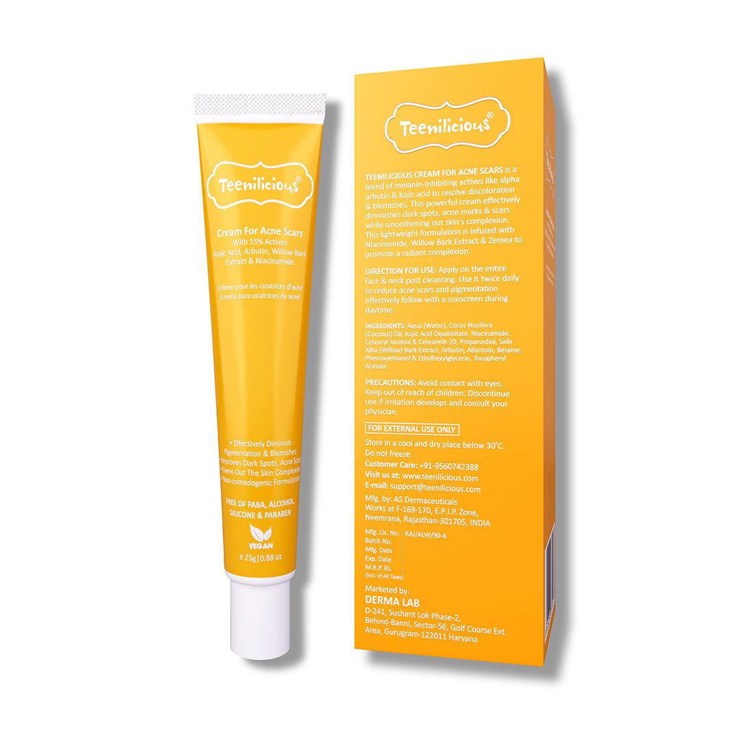 Fixderma Teenilicious Face Cream with Niacinamide & Kojic Acid | For Acne Scars, 25g - Image 6 - Buy from Indicrest