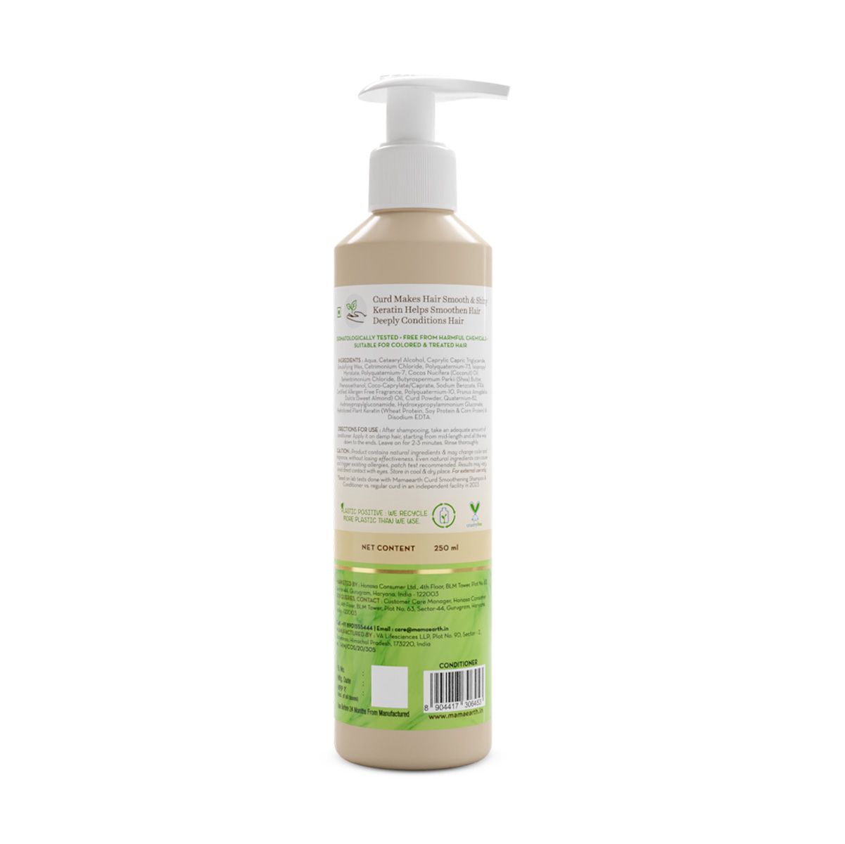 Mamaearth Curd Smoothening Conditioner with Curd & Keratin for Smooth & Shiny Hair 250 ml - Image 8 - Buy from Indicrest