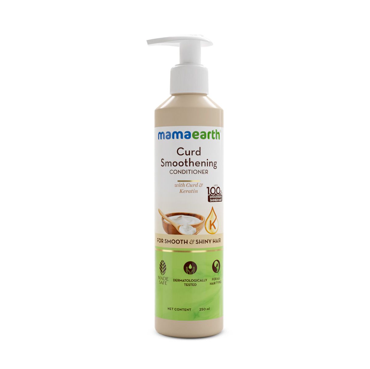 Mamaearth Curd Smoothening Conditioner with Curd & Keratin for Smooth & Shiny Hair 250 ml - Image 9 - Buy from Indicrest