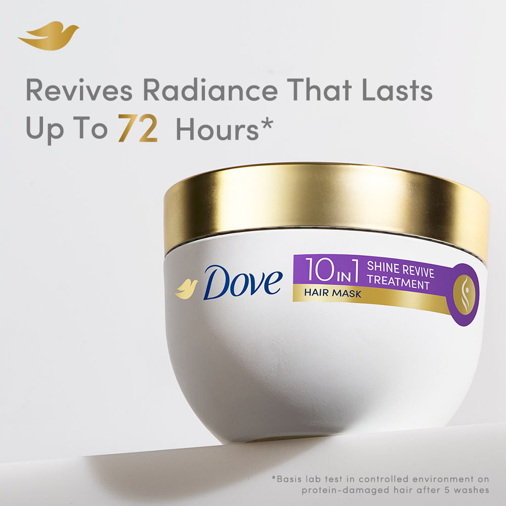 Dove 10 in 1 Shine Revive Treatment Hair Mask, 300ml Buy at Indicrest Image 5