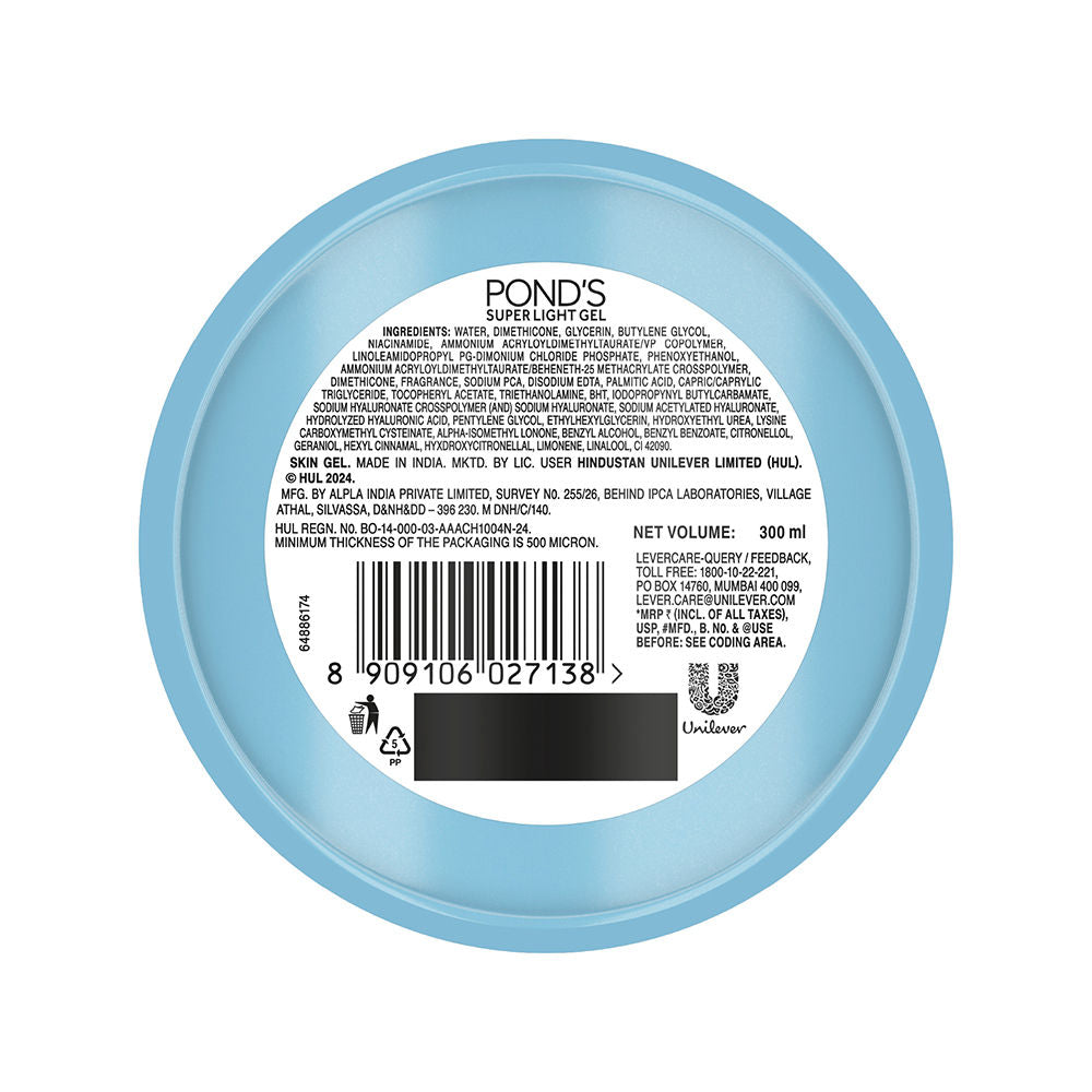 Pond’s Super Light Gel Oil-Free Moisturize With Hyaluronic Acid & Vitamin E, 300ml Buy at Indicrest Image 11