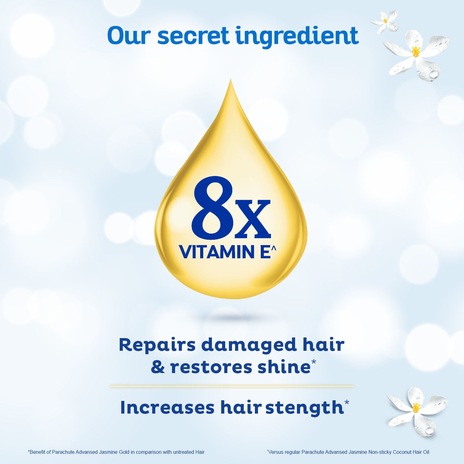 Parachute Advansed Jasmine Gold Coconut Hair Oil, Vitamin-E, Super Shiny Hair, Non-sticky, 300ml