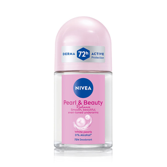 Nivea Pearl & Beauty Radiance Deo Roll On For Women- 72H Odor Protection- 0% Alcohol, 25ml Buy at Indicrest