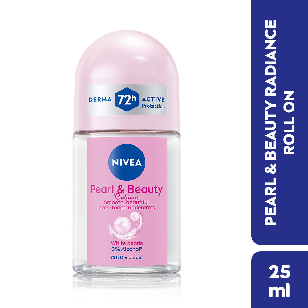 Nivea Pearl & Beauty Radiance Deo Roll On For Women- 72H Odor Protection- 0% Alcohol, 25ml Buy at Indicrest Image 2