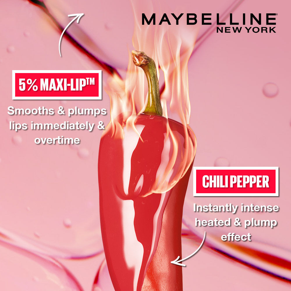 Maybelline New York Lifter Plump - Plumping Lip Gloss - Peach Fever, 5ml Buy at Indicrest Image 5