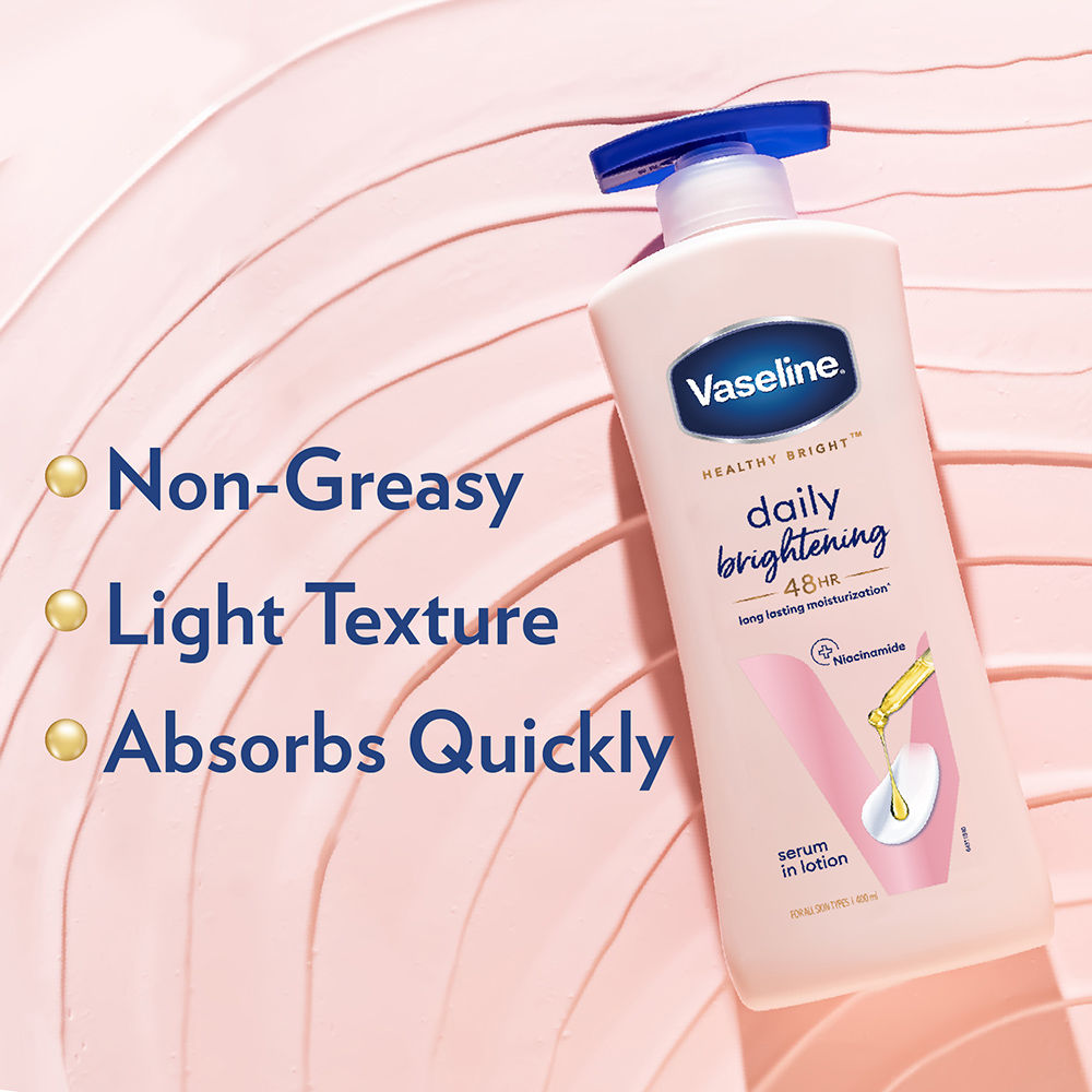 Vaseline Healthy Bright Daily Brightening Body Lotion, 400ml Buy at Indicrest Image 7