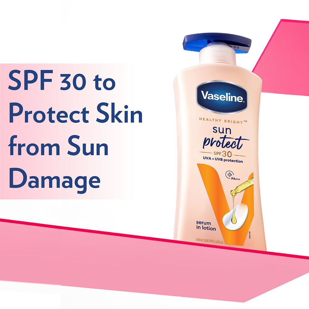 Vaseline Sun Protect SPF 30 Body Lotion With UVA + UVB PA+++, 600ml Buy at Indicrest Image 4