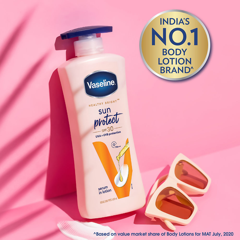 Vaseline Sun Protect SPF 30 Body Lotion With UVA + UVB PA+++, 600ml Buy at Indicrest Image 5