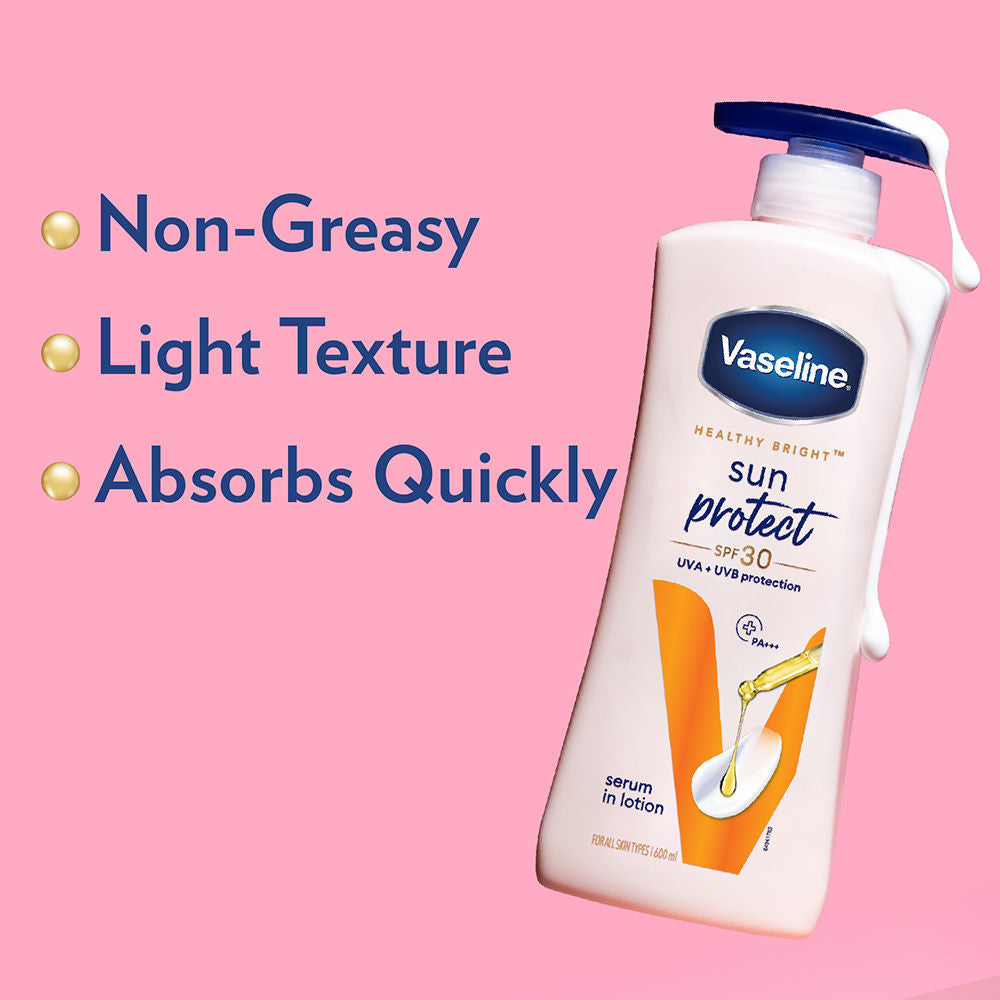 Vaseline Sun Protect SPF 30 Body Lotion With UVA + UVB PA+++, 600ml Buy at Indicrest Image 6