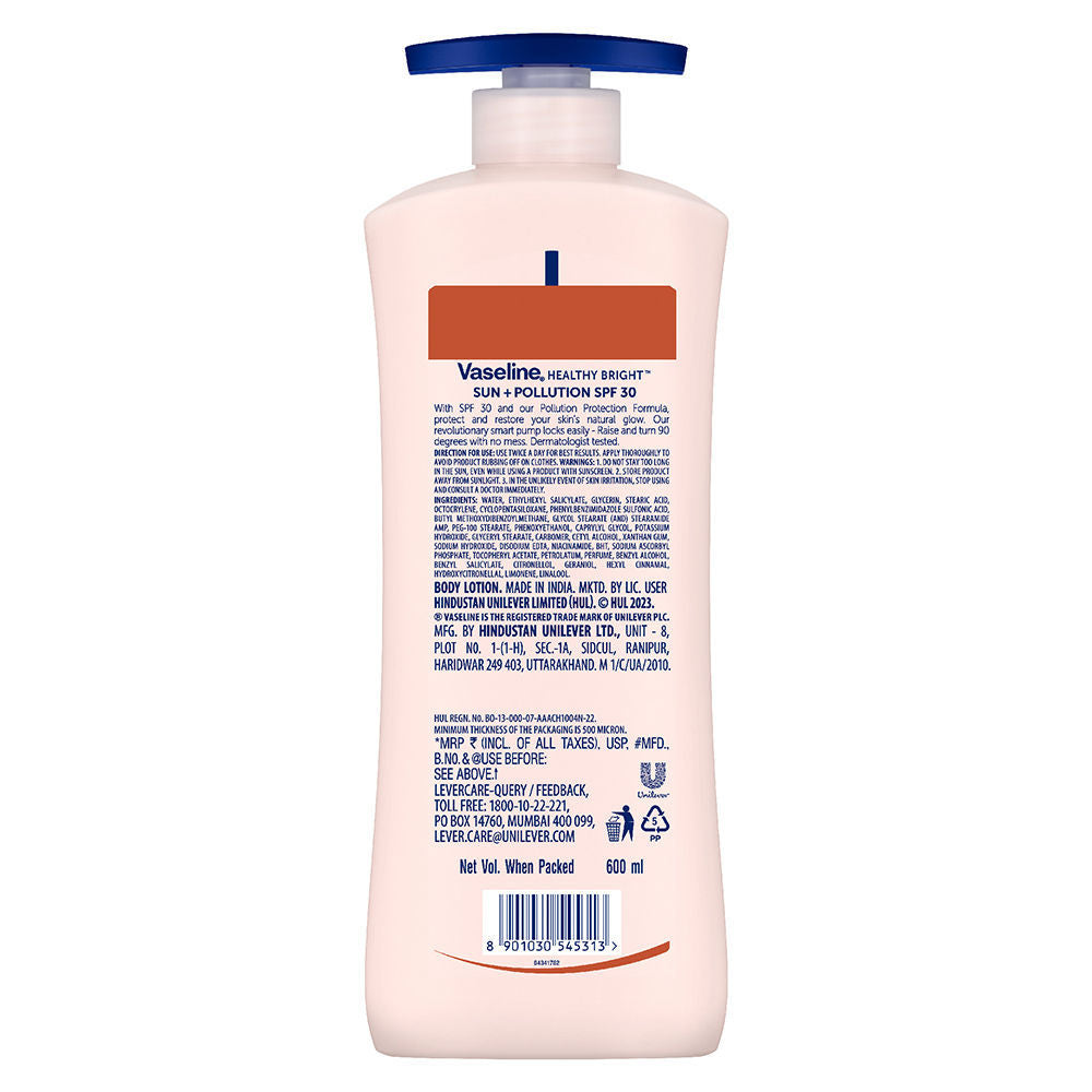 Vaseline Sun Protect SPF 30 Body Lotion With UVA + UVB PA+++, 600ml Buy at Indicrest Image 8