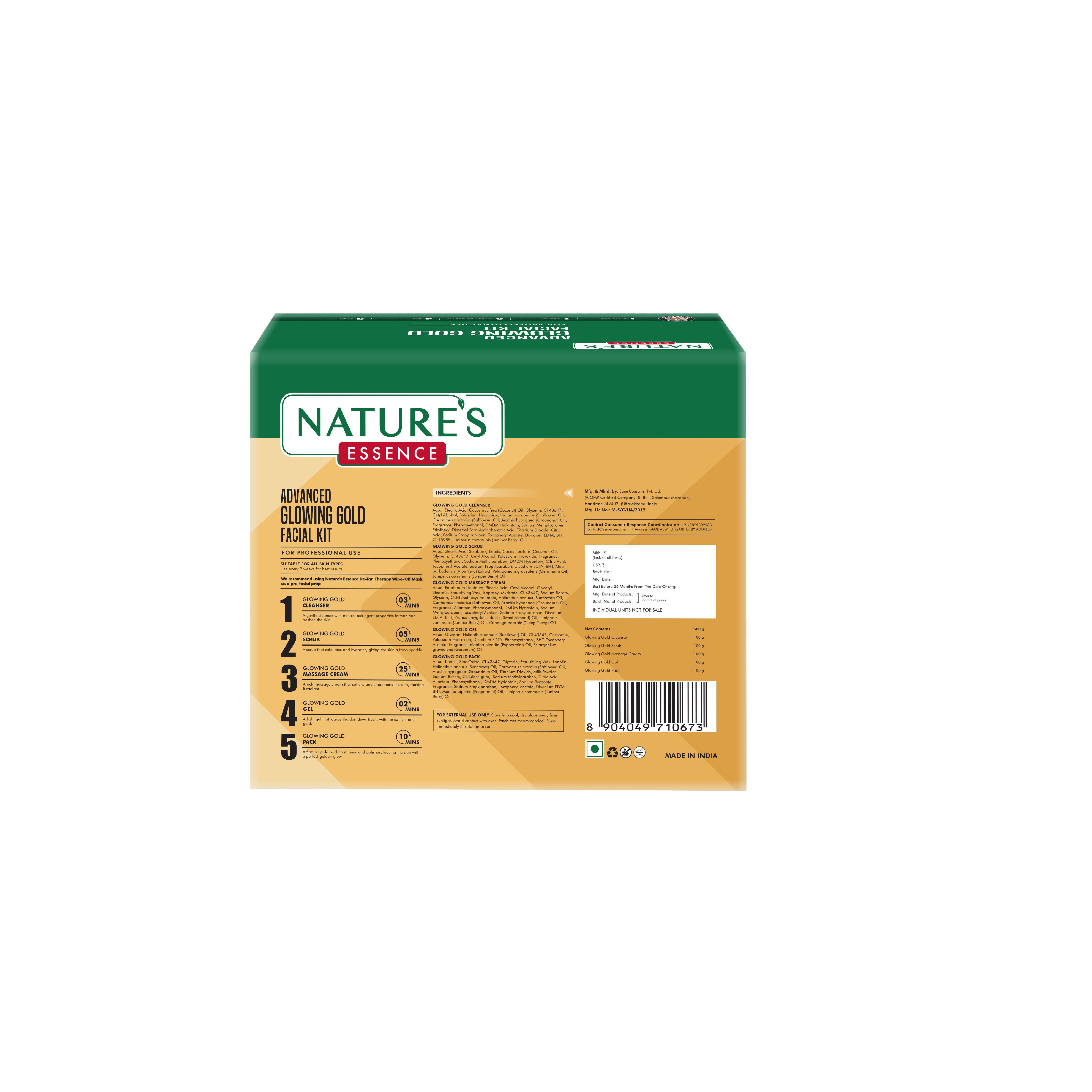 Nature's Essence Professional Advanced Gold Facial Kit, 500g Buy at Indicrest Image 3