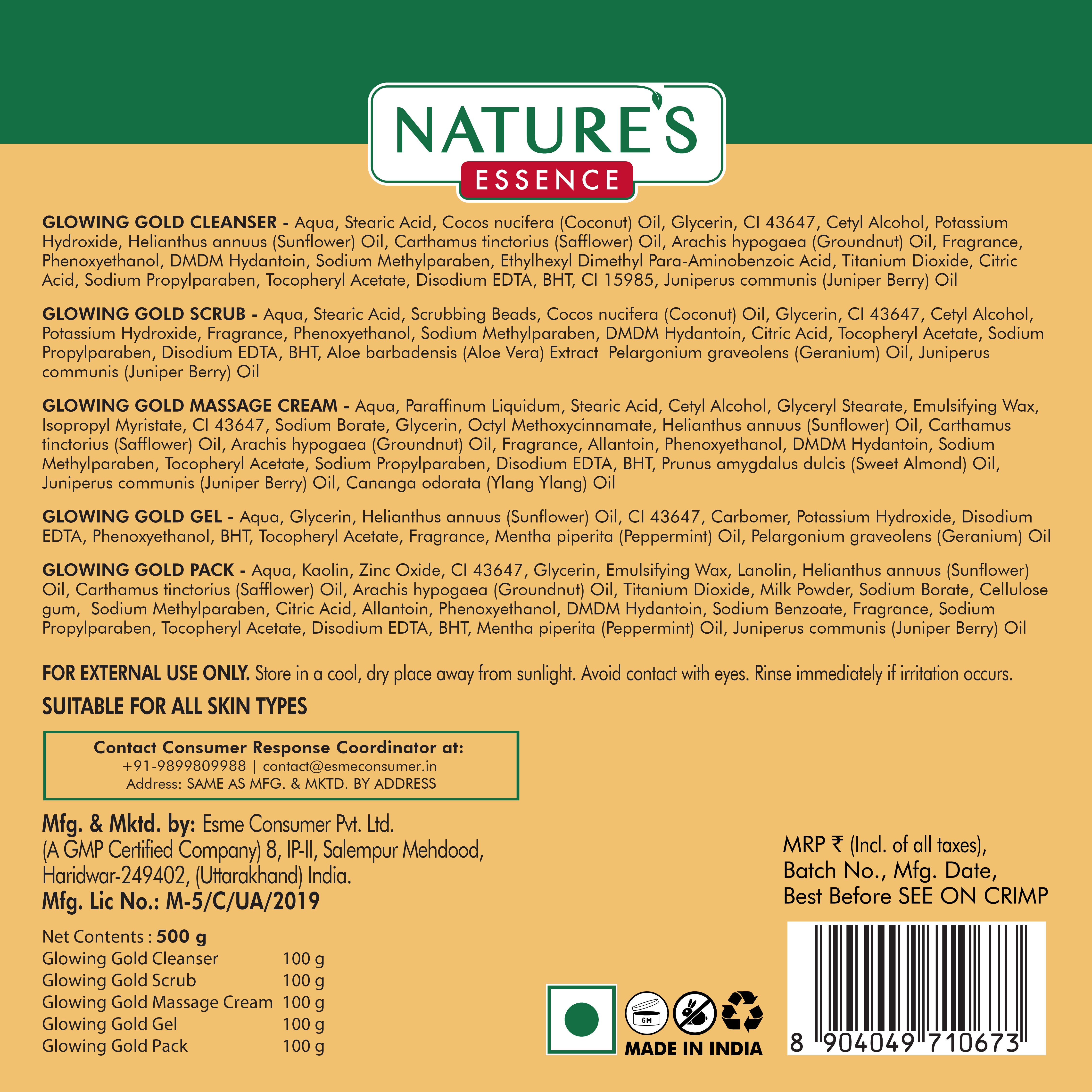 Nature's Essence Professional Advanced Gold Facial Kit, 500g Buy at Indicrest Image 4