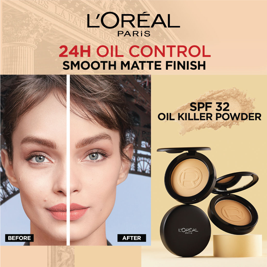 L'Oreal Paris Infallible Oil Killer Powder - Rose Vanilla, 6g Buy at Indicrest Image 2