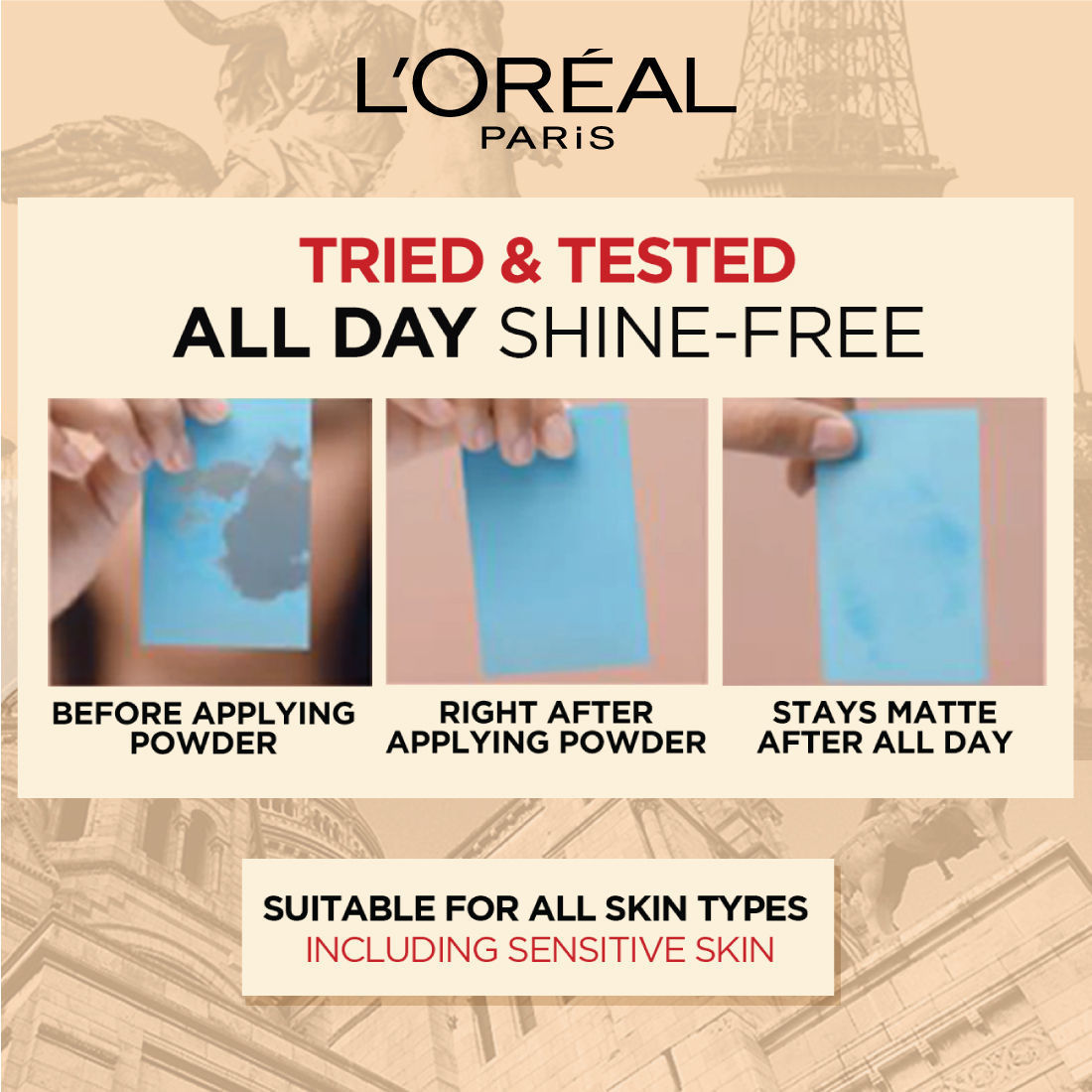 L'Oreal Paris Infallible Oil Killer Powder - Rose Vanilla, 6g Buy at Indicrest Image 4