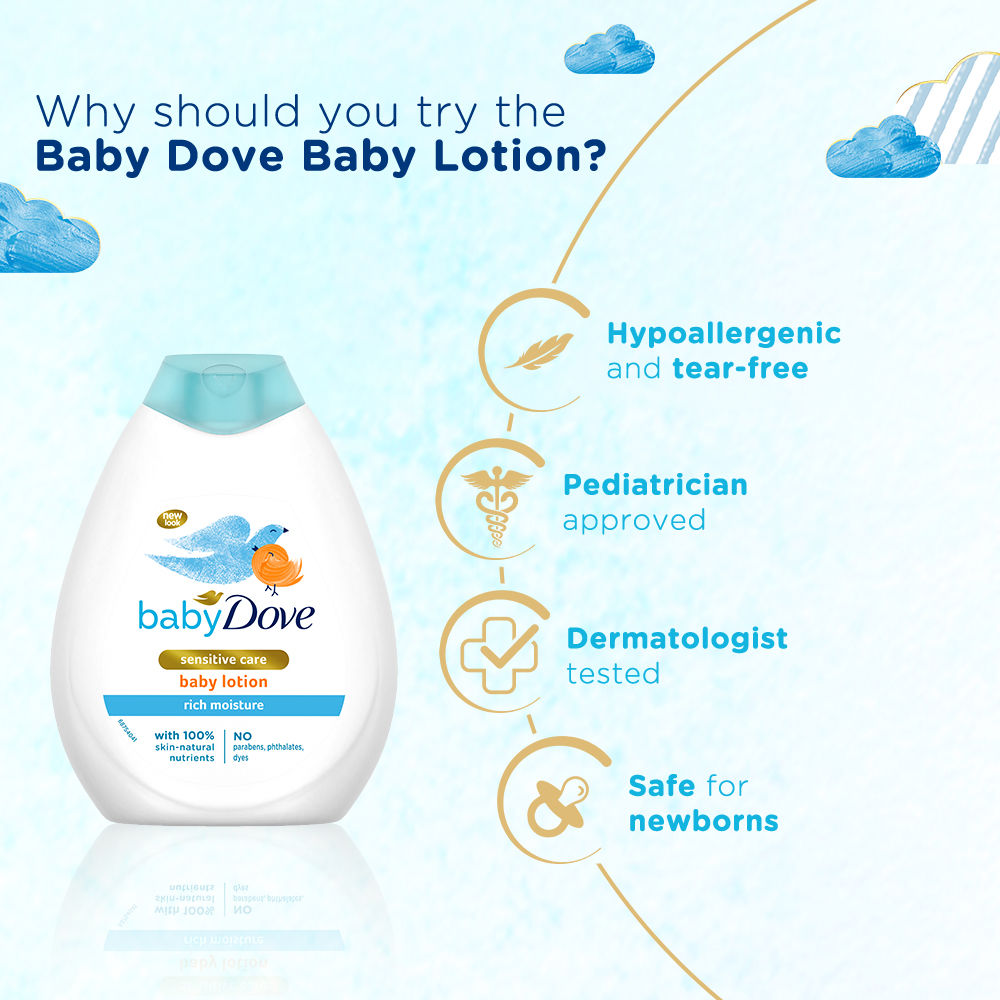 Dove Rich Moisture Baby Lotion, 400ml